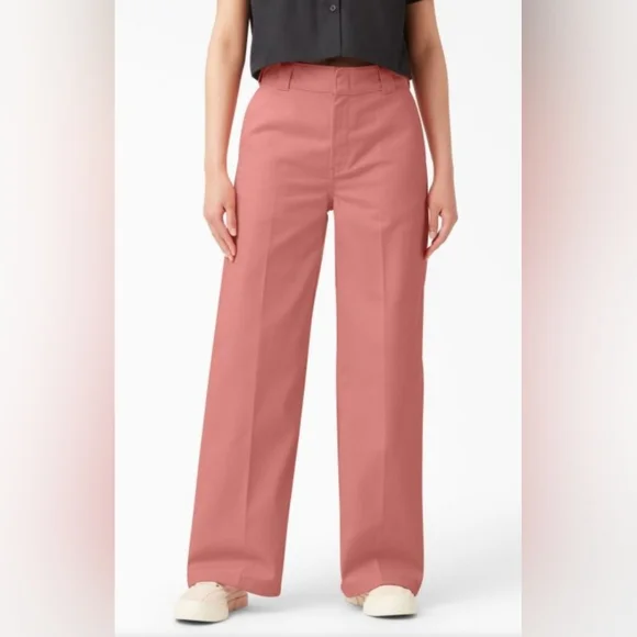 New Dickies Women's Stonewashed Wide Leg Work Pants - Picture 8 of 9